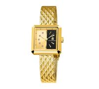 Women Watches Spider Watch 24mm Wine Red and Black Dial Sapphire Glass PVD Black Meshband Watch for Women Gothic Two Tone Spider Design, Japanese Quartz Movement, Gold