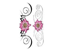 Women Watercolor Peony Flower Temporary Tattoos Adult Girl Rose Butterfly Fake Tattoo Waterproof Arm Tattoos Sticker(004)