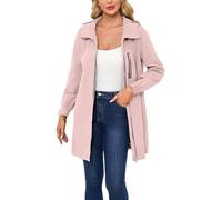 Women Waterproof Breathable Jacket Windbreaker Lightweight Bicycle Rain Jacket Plain Raincoat Transition Coat with Hood for Outdoor Camping Hiking Pink 3Xl
