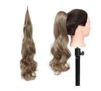Women Wave Flexible Wrap Around PonyTail Long Fake Tail Hair Extensions Synthetic Wavy Hairpieces Horse Hair Extensions(M8-25)