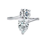 Women Wedding Band White Gold, Wedding Engagement Ring 9K Gold with White Round Shape Moissanite Trendy Jewelry for Wife Size P 1/2