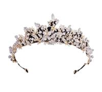 Women Wedding Bridal Birthday Accessories Luxury Round Queen Rhinestoness Crown 1681