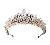 Women Wedding Bridal Birthday Accessories Luxury Round Queen Rhinestoness Crown 1689
