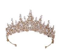 Women Wedding Bridal Birthday Accessories Luxury Round Queen Rhinestoness Crown 1692