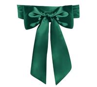 Women Wedding Satin Sash Belt 4'' Wide Double Side Chiffon Sash Bridal Waist Belts, Army Green, 4 Inch
