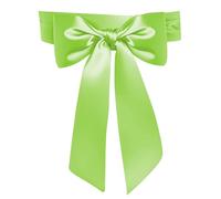 Women Wedding Satin Sash Belt 4'' Wide Double Side Chiffon Sash Bridal Waist Belts, Light Green, 4 Inch