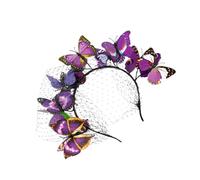 Women Wedding Veil Headband Three Dimensional Butterflies