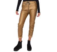 Women Wetlook Magic Trouser Pants, Ladies Faux Leather Soft Stretch Comfy Italian Bottoms with Pockets for Gym Training Workout Plus Size 8-22