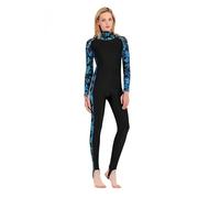 Women Wetsuit Hood Diving Suit Swimwear Full Body Rash Guard Jellyfish Clothes Snorkeling(Color 1,L)