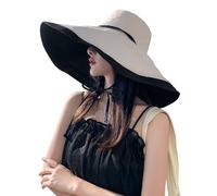 Women Wide Brim Floppy Sun Hat with Chin Strap Ladies Reversible UV Protection Sun Visor Cap Foldable Summer Beach hat Breathable Bucket Hats Outdoor Fishing Hats for Travel Camping Hiking
