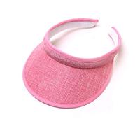 Women Wide Brim Sport Visor Cap Men Sun Visors Sunhats Adjustable Wide Brim Vari Colori Personalizedvisor Baseball Hat for Cycling Fishing Tennis Volleyball Jogging (One Size) Pink
