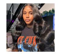 Women Wig 30 32 34 Inch Body Wave Lace Wigs for Women Human Hair 4x4 5x5 Lace Closure Wig 13x4 13x6 Lace Frontal Wig Deep Wave Frontal Wig grey wigs for women(Color:4x4 Lace Wig,Size:34inches)