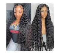 Women Wig 360 Curly Human Hair Wigs For Black Women Human Hair 4x4 5x5 Water Wave Lace Closure Wig 13x4 13x6 Hd Deep Wave Lace Frontal Wig grey wigs for women(Color:4x4 Lace Wig,Size:28inches)