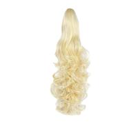 Women Wig Clip Long Curly Hair Big Wave Women's High Ponytail Hair Wigs Grey Wigs