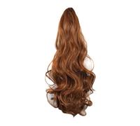 Women Wig Clip Long Curly Hair Big Wave Women's High Ponytail Hair Wigs Grey Wigs