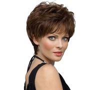 Women Wig Hair Toppers for Women Ladies Short Curly Hair Brown/Black Wig Clip In Hair Topper Wiglets