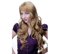 Women Wig Red Blonde Long Parted Wavy Curly 70 9204S-19