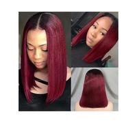 Women Wig Short Bob Human Hair Wig for Women,Straight 4x4 Lace Front Wigs Human Hair Pre Plucked T Part Lace Wigs Remy Hair Wigs for women(12inches)