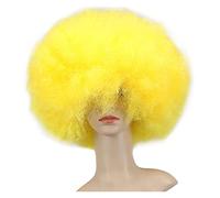 Women Wig Short Culry Cosplay Party Wig Red Green Puprle Pink Black Blue White Brown Yellow Blonde Dance Afro Wigs Synthetic grey wigs for women (Color : Style 6, Size : 12inches)