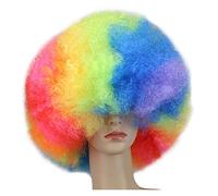 Women Wig Short Culry Cosplay Party Wig Red Green Puprle Pink Black Blue White Brown Yellow Blonde Dance Afro Wigs Synthetic grey wigs for women (Color : Style 1, Size : 12inches)
