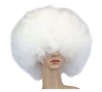 Women Wig Short Culry Cosplay Party Wig Red Green Puprle Pink Black Blue White Brown Yellow Blonde Dance Afro Wigs Synthetic grey wigs for women (Color : Style 8, Size : 12inches)