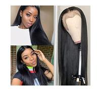 Women Wig Straight Lace Front Human Hair Wigs for Black Women 150% Density Pre Plucked Frontal Short 30 Inch Bone Straight Human Hair Wig grey wig