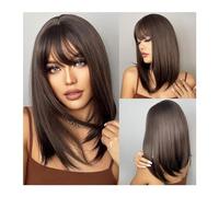 Women Wig Synthetic Hair Wig with Fringe Long Blonde Wigs for Women Ombre Color with Dark Roots Layered Wigs Heat Resistant Wigs for women(Color:LC5056-1)