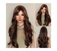 Women Wig Synthetic Wigs for Women Heat Resistant Fiber Long Natural Wavy Platinum Blonde Wigs with BangsParty Lolita grey wigs for women (Color : LC04