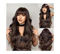 Women Wig Synthetic Wigs for Women Heat Resistant Fiber Long Natural Wavy Platinum Blonde Wigs with BangsParty Lolita grey wigs for women (Color : LC04
