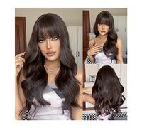 Women Wig Synthetic Wigs for Women Heat Resistant Fiber Long Natural Wavy Platinum Blonde Wigs with BangsParty Lolita grey wigs for women (Color : LC04