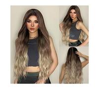 Women Wig Synthetic Wigs for Women Heat Resistant Fiber Long Natural Wavy Platinum Blonde Wigs with BangsParty Lolita grey wigs for women (Color : LC04