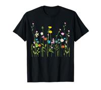 Women Wildflower Summer Flowers Blooming Floral Graphic T-Shirt