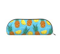 Women Wildflowers Birds Leaves Branch Print Toiletry Bag Women Makeup Bag Travel Toiletry Bag, Fresh Pineapple, Taglia Unica