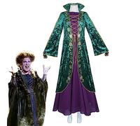 Women Winifred Sanderson Cosplay Costume Dress, Costume for Adult, Sanderson Sisters Costume Winifred Sara-h Mary Witch Cosplay Accessory Halloween Carnival Costumes