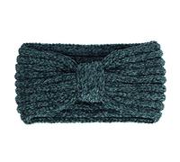 Women Winter Chenille Knitted Headband Solid Color Knotted Center Elastic Hairband Crochet Striped Ear Warmer Turban