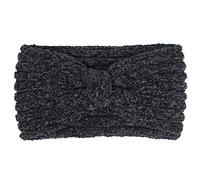 Women Winter Chenille Knitted Headband Solid Color Knotted Center Elastic Hairband Crochet Striped Ear Warmer Turban