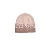 Women Winter Hats Warm Knitted Beanie Hat Sequin Hat Thick Long Hair Bonnet(Pink)