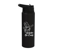 Women Witches Be Crazy Halloween Witch Stainless Steel Insulated Water Bottle