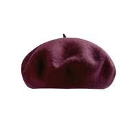 Women Wool Beret Hat Womens French Style Beret Hat Plain Felt Cloche Hats Ladies Soft Warm Vintage Artist Hats Skull Cap for Outdoor Party Wedding
