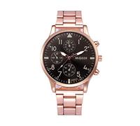 Women Wrist Watch Steel Quartz Analog Crystal Man Stainless Fashion Wrist Watch Men's Watch Skx009k (E, One Size)