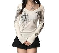 Women Y2k 90s Portrait Print Crop Top Sleeveless Face Graphic Tie Dye Tank Top E Girl Aesthetic Tee Streetwear