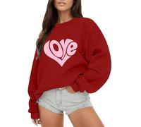 Women Y2K Sweatshirt Christmas Jumper Womens Off Shoulder Womens Jumper Women's Faux Fur Gilet Ladies Velvet Jackets Black Hoodie Women Womens Tops Size 16 Teddy Bear Coat (Red, XXL)