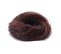 Women Yoga Kids Ballet Updo Donut Chignons 100% Human Scrunchies Messy Bun Extensions Wedding Pieces Small Straight Black