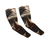 WOmeng Angry Rhino Print Protection Practical Sun Arm Sleeves Uv Protection Versatile Usage Across Activity