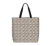 WOmeng Cute Horse Print Unisex Stylish Tote Lightweight Shopping Bag Reusable Grocery Everyday Occasions