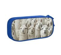 WOmeng Cute Llama Print Pencil Stationery Bag School College Office Pouch Pens Crayons Art School Supplies