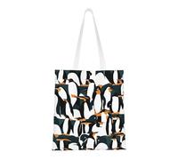 WOmeng Cute Penguin Animal Pattern Print Reusable Bag Lightweight Bags Foldable Eco-Friendly All-Seasons Versatility Trendy