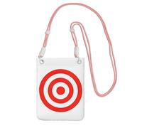 WOmeng design target Print Mobile Pouch Phone Crossbody Bag Water-Resistant Travel Hiking Shopping Daily Use