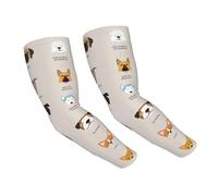 WOmeng Dog Breed Print Protection Practical Sun Arm Sleeves Uv Protection Versatile Usage Across Activity