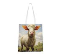 WOmeng Farm Animal Print Reusable Bag Lightweight Bags Foldable Eco-Friendly All-Seasons Versatility Trendy
